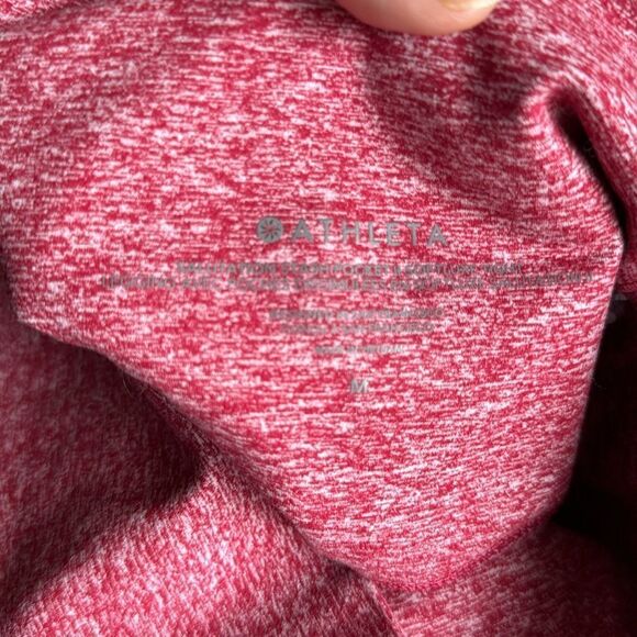 Athleta Salutation Stash Pocket Softluxe Tight Red M - Picture 5 of 5